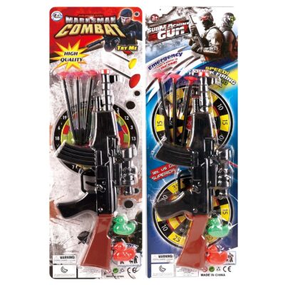 Όπλο-Πάπιες-Βελάκια σε Καρτέλα 16x49x2cm ToyMarkt 88837