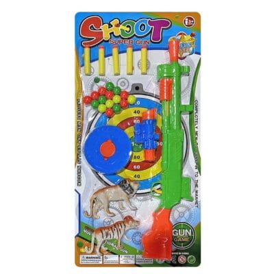 Όπλο-Ζωάκια-Στόχος-Μπίλιες-Βελάκια σε Καρτέλα 28x57x3cm ToyMarkt 88849