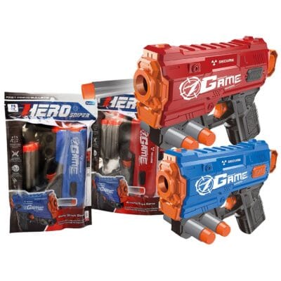 Χοντρό Πιστολάκι με 4 Βελάκια 17x23x4cm ToyMarkt 88883