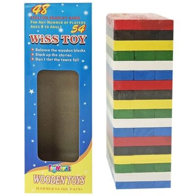 Επιτραπέζιο Χρωματιστά Τουβλάκια 6,5x23x6,5cm ToyMarkt 891654