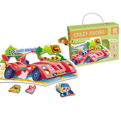 Παζλ Πατώματος 55 τεμ Φόρμουλα Crazy Racing 23x18x6cm ToyMarkt 891871