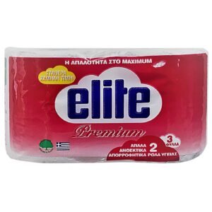 Χαρτί Υγείας Premium Elite πακ=2 Ρολά 85gr Elite