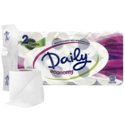 Χαρτί Υγείας Daily Soft 8τεμ Μήκος Ρολού:19,7m 65gr Daily