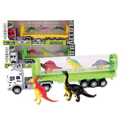 Μεταλλική Νταλίκα Friction & Δεινόσαυροι 30x11x5cm ToyMarkt 902270