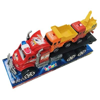 Φορτηγό Friction με 2 Δομικά Οχήματα 26x12x8cm ToyMarkt 902288