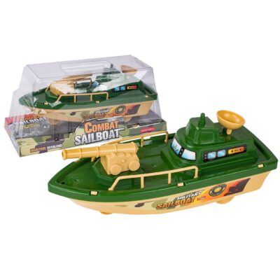 Στρατιωτικό Πλοιάριο Friction 29x13x12cm ToyMarkt 902372