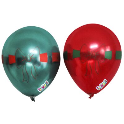 Σετ 6 Μπαλόνια 23cm Κορδέλα Διάφορα Χρώματα ToyMarkt 911061