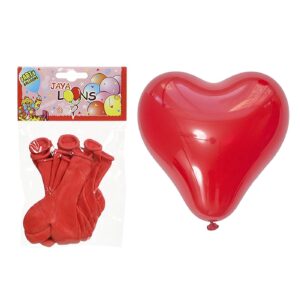 Σετ 10 Μπαλόνια Καρδιά Κόκκινη 23cm ToyMarkt 91182