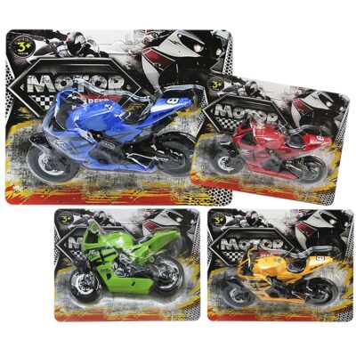 Καρτέλα 1 τεμ Μοτοσυκλέτα Free Wheels 14x12cm ToyMarkt 912770