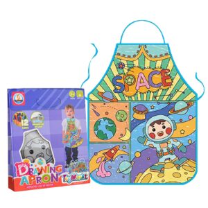 Ποδιά Ζωγραφικής Διάστημα 36x46cm & 12 Χρώματα 19x23x5cm ToyMarkt 913206