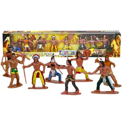 8 Ινδιάνοι σε Μακρόστενο Κουτί 39x8x3cm ToyMarkt 913270