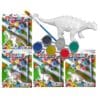 Σετ Χρωματισμού Δεινόσαυρος & 6 Χρώματα 18x23cm ToyMarkt 913315