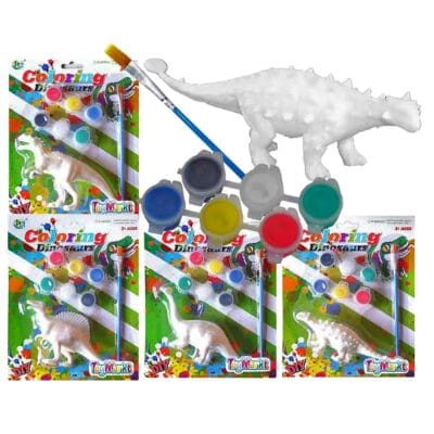 Σετ Χρωματισμού Δεινόσαυρος & 6 Χρώματα 18x23cm ToyMarkt 913315