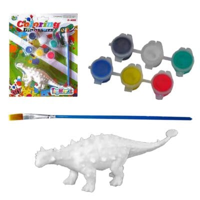Σετ Χρωματισμού Δεινόσαυρος & 6 Χρώματα 18x23cm ToyMarkt 913315