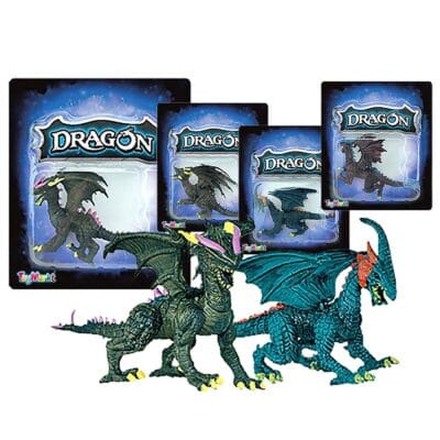 Δράκος σε Καρτέλα 4 Σχέδια 16x18x4cm ToyMarkt 913410