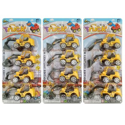 Καρτέλα 4 Δομικά Οχήματα Free Wheel 15x34x5cm ToyMarkt 913453