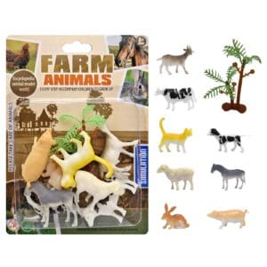 71-3609.jpg Ζωάκια Φάρμας 8 τεμ σε Καρτέλα 14x19x3cm ToyMarkt 913629