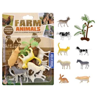 Ζωάκια Φάρμας 8 τεμ  σε Καρτέλα 14x19x3cm ToyMarkt 913629