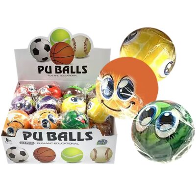 Μπαλακι PU 3" Κουτί 29x14x22cm ToyMarkt 913633