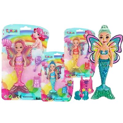 Γοργόνα Πεταλούδα 15cm σε Καρτέλα 15x23x3cm ToyMarkt 922088