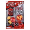 Κουζινικά Κόκκινα-Μαύρα & Φαγητά σε Καρτέλα 25x38cm ToyMarkt 971026
