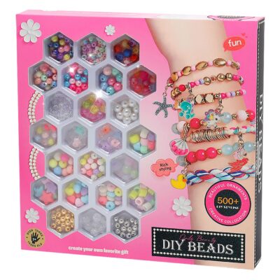 Σετ Χάντρες Τετράγωνο Κουτί 22x22x3cm ToyMarkt 971301