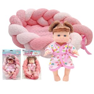 ΚΟΥΚΛΑ 20cm με Κρεβατάκι σε Σακούλα 20x36x7cm ToyMarkt 98256