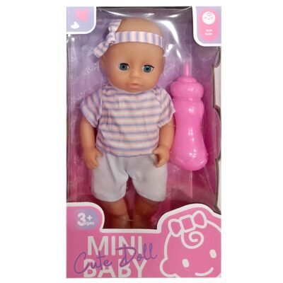 Μωρό 22cm με Μπιμπερό 13x23x7cm ToyMarkt 98260