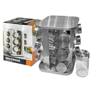 Μπαχαριέρα 12 Βάζα & Βάση Βάζα:9,5x4,5cm, Βάση: 22x16x16cm Homie 1001951