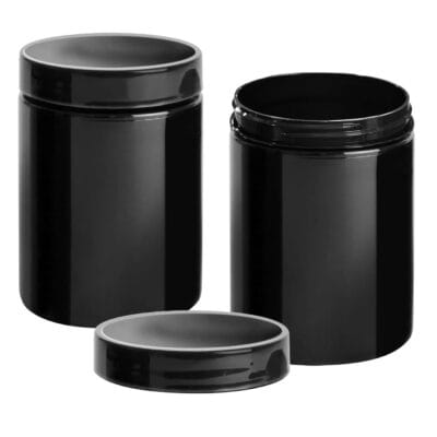 Βάζο Πλαστικό Μαύρο Βιδωτό 12x8,5cm Homie 1002149