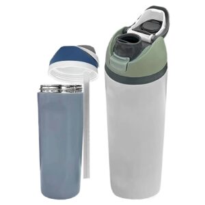 Παγούρι Inox Γίγας με Καλαμάκι 29x7cm 946ml Homie 1002158