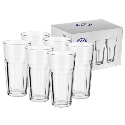 Ποτήρι Νερού Μεγάλο σετ=6τεμ 14x7cm 300ml Homie 100336