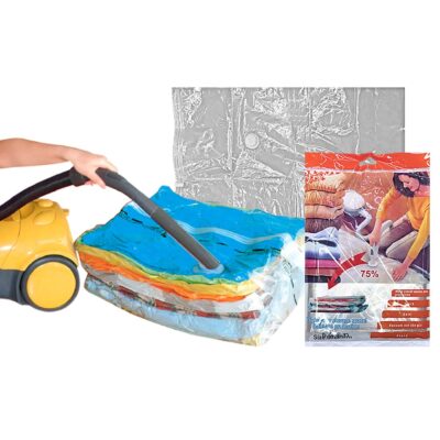 Σακούλα Πλαστική Ρούχων Κενού Αέρος 80x60cm Homie 101244