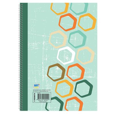 Τετράδια Σπιράλ 2θεματων ρρ Πλαστ. Εξώφυλλο 17x25cm JustNote 104141