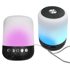 Ηχείο Bluetooth Κυλινδρικό Μικρό με φως 9x7cm Homie 108512