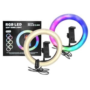 Φωτιστικό Δαχτυλίδι με USB LED Λευκό & Πολύχρωμο φως ø20cm JustNote 10953