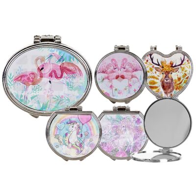 Καθρεφτάκι Γυναικείο Διπλό 7x6cm Homie 116201