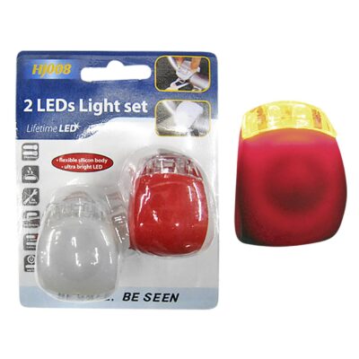 Φως Ποδηλάτου Μπρος-Πίσω σετ=2τεμ (Έκαστο 4x3cm) Homie 116439