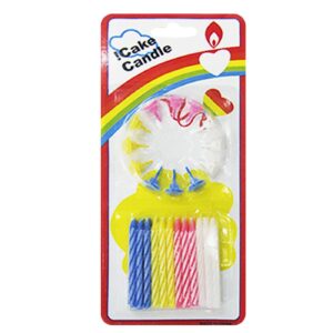 Κεράκια Γενεθλίων & Βάση καρ=24τεμ  Homie 116484