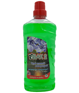 Βακ 2 Υγρό Γενικού Καθαρισμού Με Άρωμα Πράσινο Μήλο 1lt