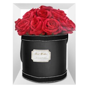 22-3041.jpg Κουτί Κυλινδρικό με 21 Τριαντάφυλλα Προϊόν=20x18cm κουτί=23x18x18cm Homie 423061