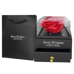 22-3057.jpg Κουτί Μπιζουτιερα με Τριαντάφυλλο 10,5x8x8cm Homie 423077