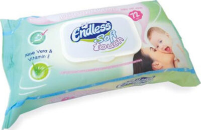 Endless Μωρομαντηλα Με Καπακι 72 Τεμαχια