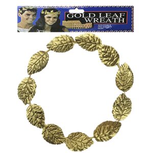 Στέμμα Καίσαρα με Χρυσαφένια Φύλλα ø19cm Carnavalista 231158