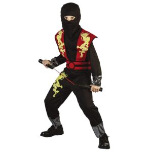 Στολή Παιδική Ninja Κόκκινος  Carnavalista 23177