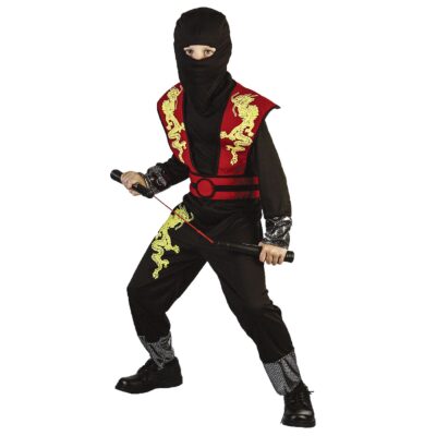 Στολή Παιδική Ninja Κόκκινος  Carnavalista 23177