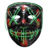 Μάσκα με Ράμματα Πλαστική με φως 20x18cm Carnavalista 232214