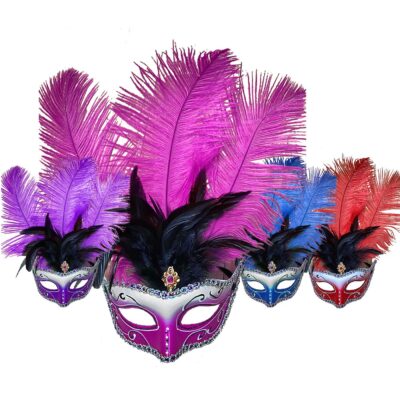 Μάσκα Βενετσιάνικη με Φτερά 25cm Carnavalista 232260