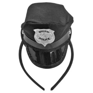 Καπελάκι Μίνι με Στέκα Αστυνομικού Καπελάκι=12x11cm Carnavalista 232336