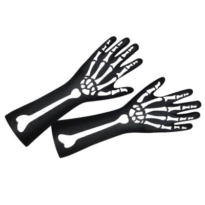 Γάντια Μακριά Σκελετός 38cm Carnavalista 232404